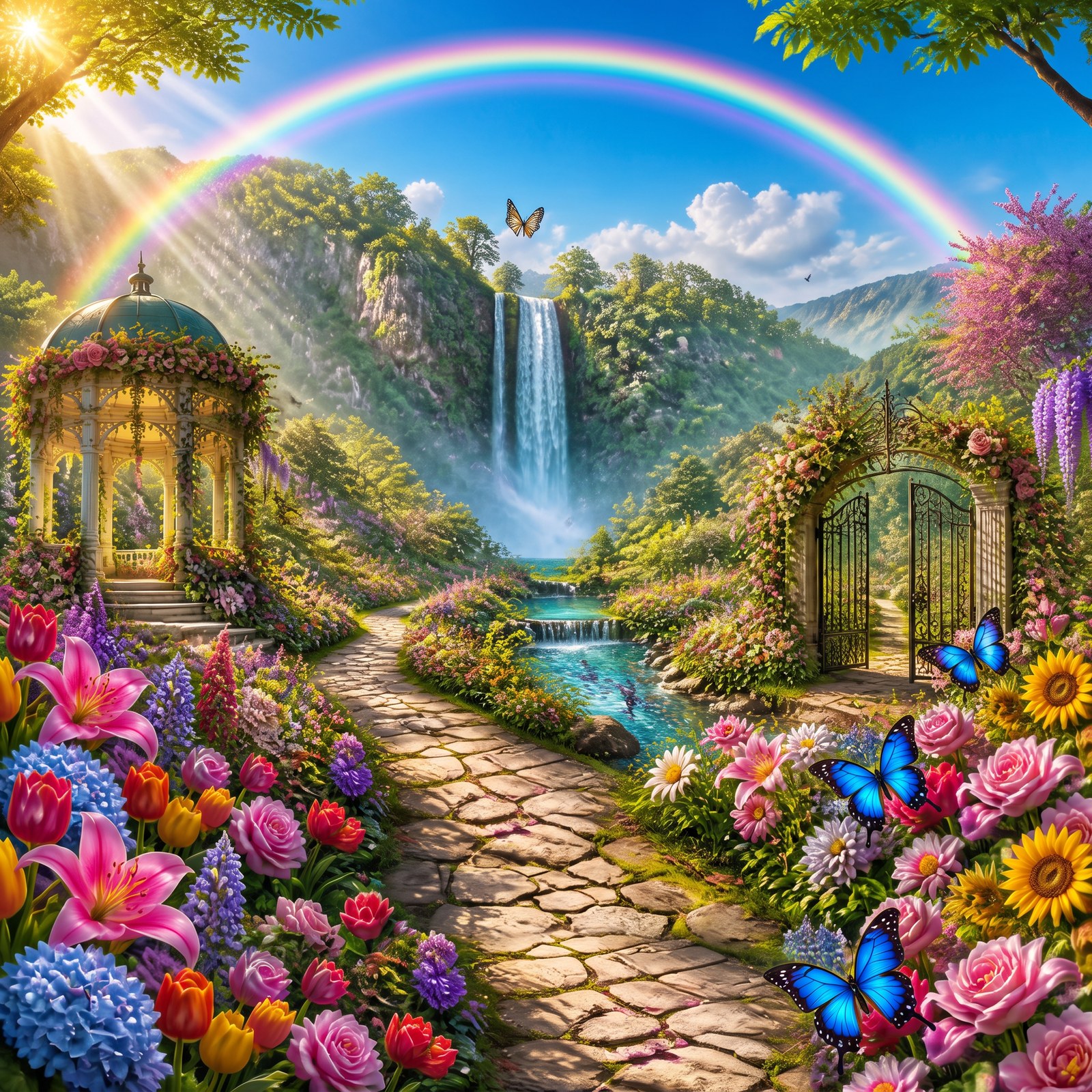 Rainbow Garden — Radiant wall art